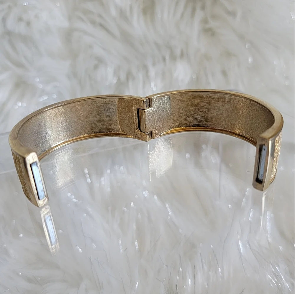 Chunky Gold Bangle - Picture 6 of 9